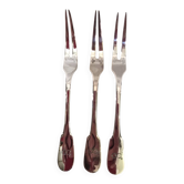 Christofle 3 snail forks