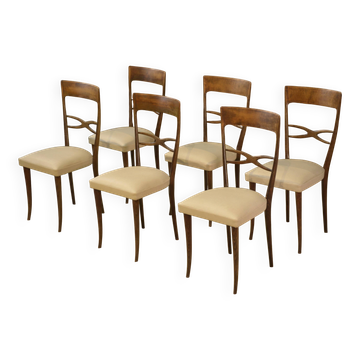 Set of 6 chairs by Sedie Friuli for Consorzio Italy 1960s.