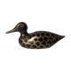 golden and brown brass duck - H: 6cm