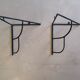 Vintage corner wall shelves 50s