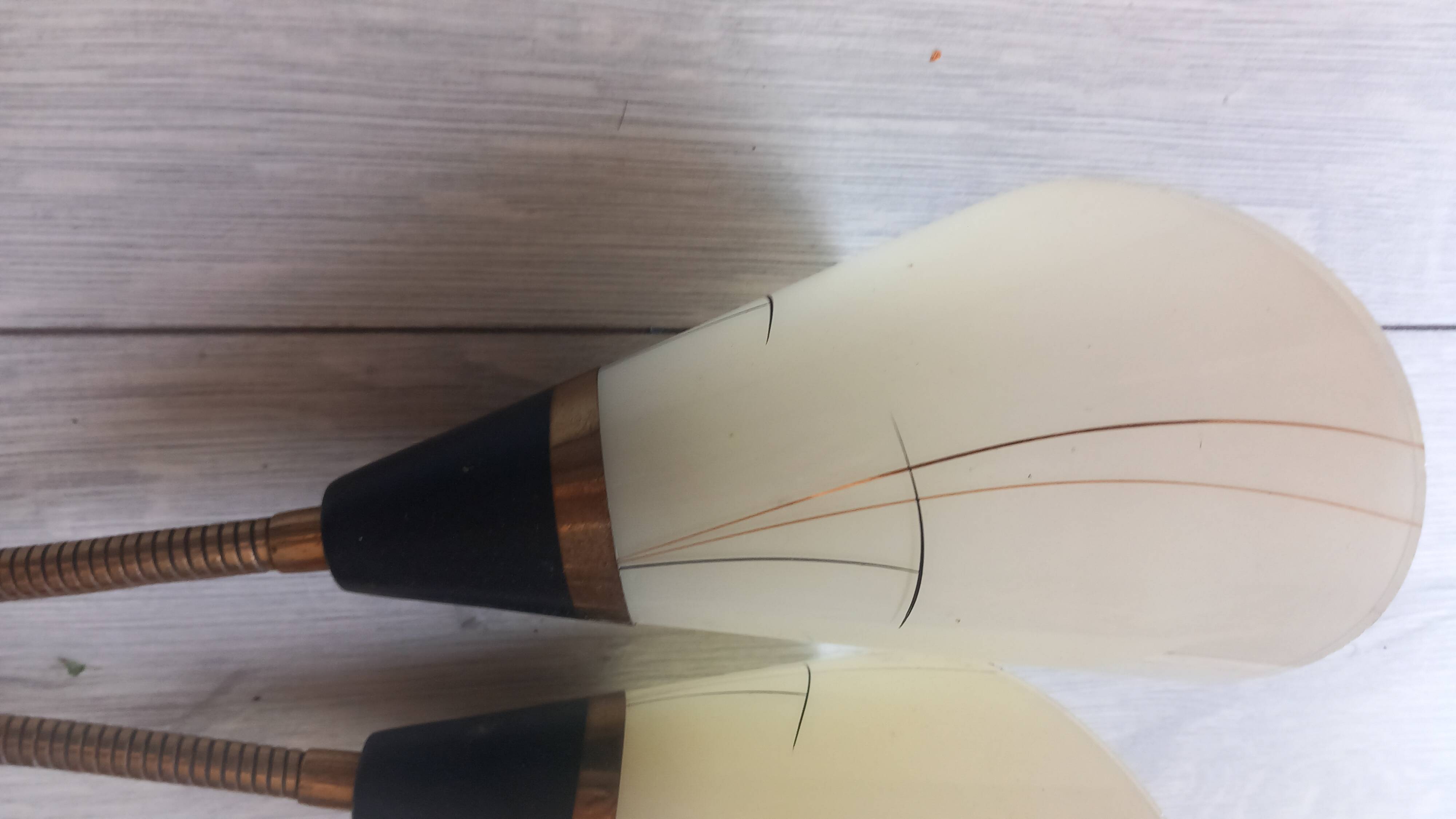 Mid-century glass wall lamp
