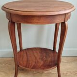 Mahogany side table with two trays, mid-20th century