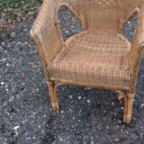 Wicker armchair