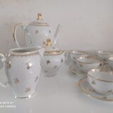 Full coffee service in Limoges porcelain