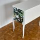 Gustavian commode with wallpaper from Christian Lacroix, 1950s