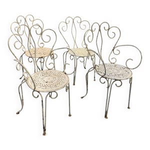 Série 4 chaises - jardin