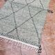 Small Moroccan Berber rug (Zanafi kilim) for bedroom and living room.