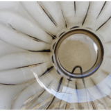 Plat en verre fumé