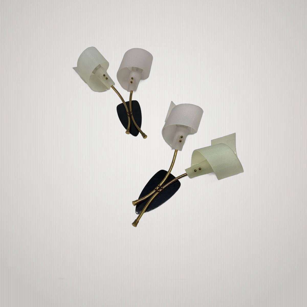 Paire d appliques arlus vintage design lampe suspension