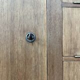 Meuble de métier à clapets en chêne, rénové