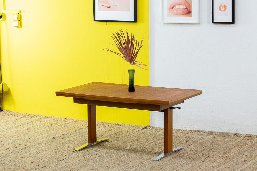 Vintage teak coffee table 118 cm