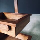 Mid-Century Oak Magazine Holder, Belgium, 1950s