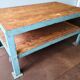 Table basse vintage, déco loft ou industrielle, bois et métal
