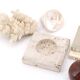 Square travertine ashtray, 1970s