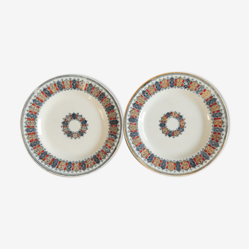 Pair of plate Boch Brothers Keramis Cellini