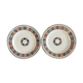 Pair of plate Boch Brothers Keramis Cellini