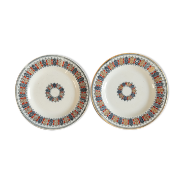 Pair of plate Boch Brothers Keramis Cellini
