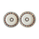Pair of plate Boch Brothers Keramis Cellini