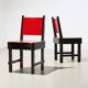 Rare paire de chaises de salle à manger modernistes des années 1930