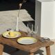 Set of 2 large plates with yellow rim, brand 12.
