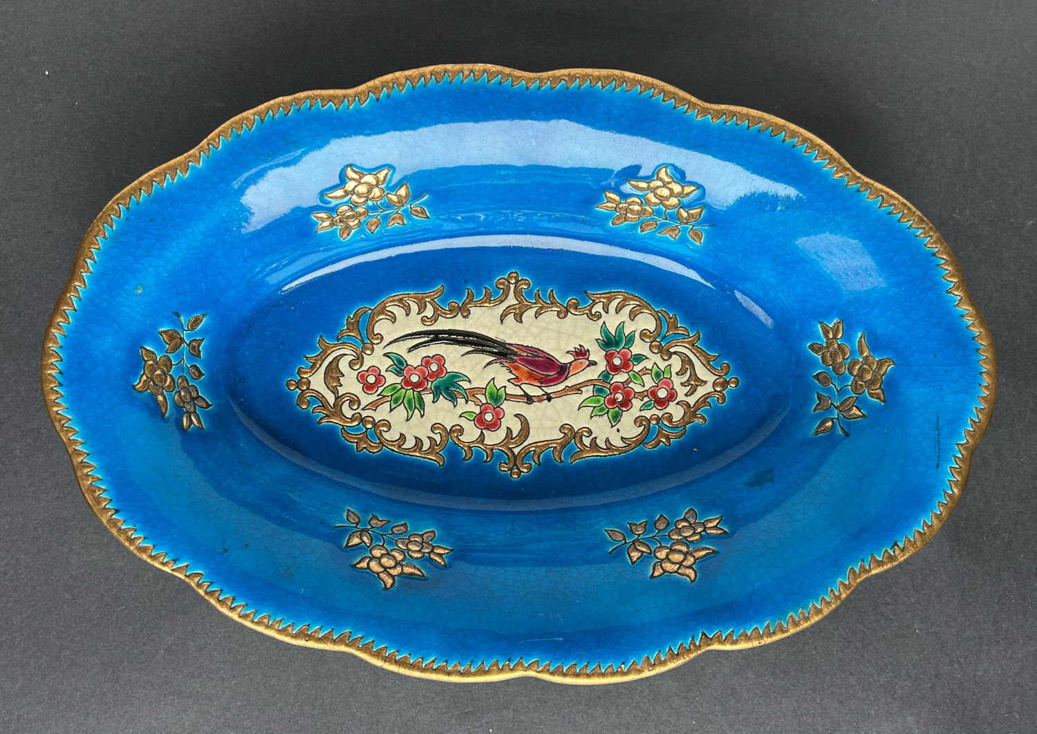 Basket or Banette in Longwy enamels