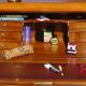 Secretary in solid cherry wood in Louis XV style.
