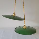 Pair of enamelled suspensions