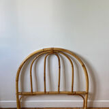 Vintage rattan headboard for single bed