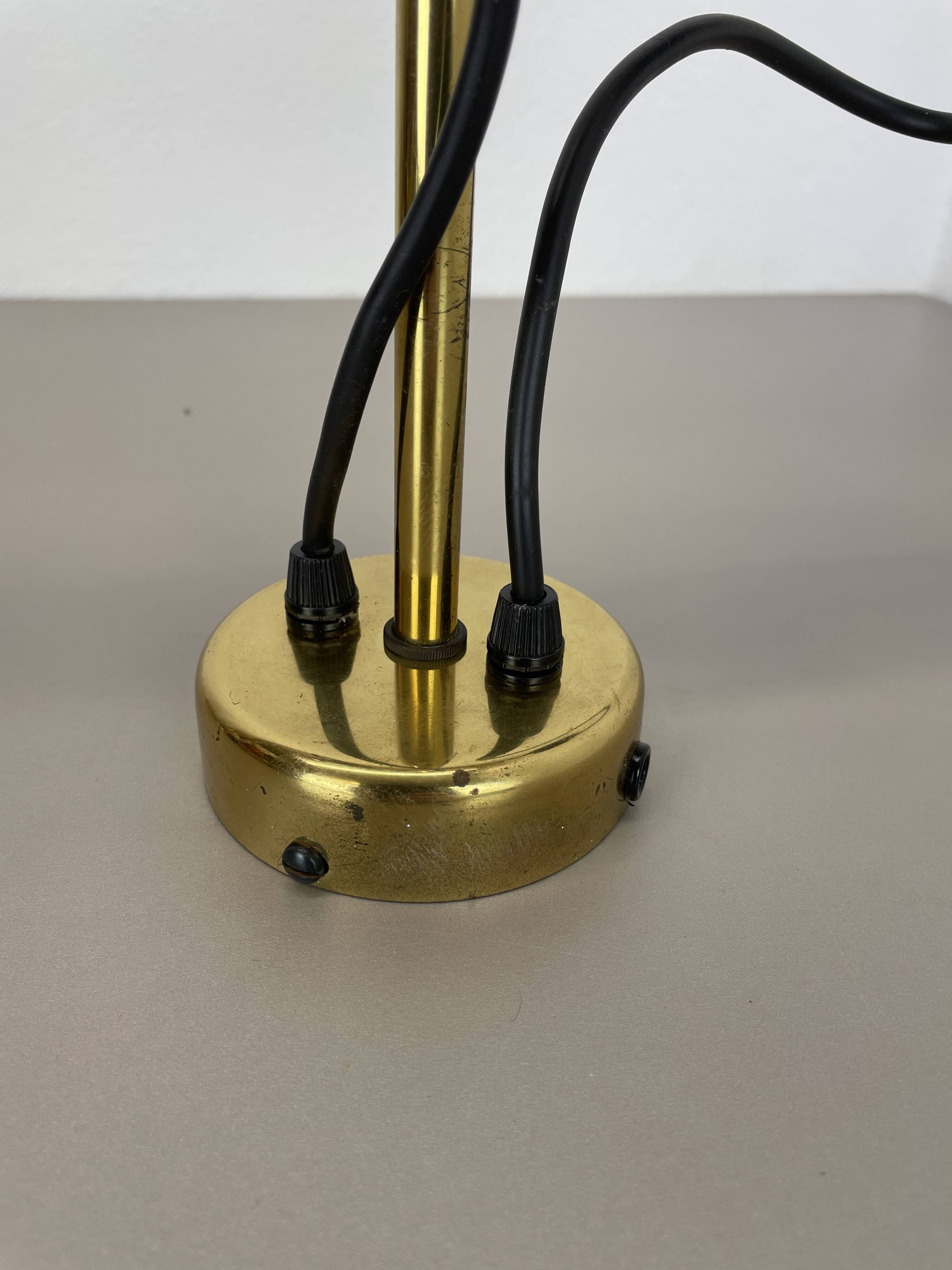 Unique 3-spot brass ceiling light koch and lowy style omi lighting germany, 1970