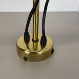 Unique 3-spot brass ceiling light koch and lowy style omi lighting germany, 1970