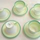 Art Deco English coffee service in porcelain from the 1930s.