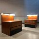 Paire de tables de chevets vintage