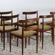 Ensemble de 6 chaises scandinaves vintage