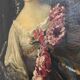 Portrait of a woman with a bouquet, 19th century.