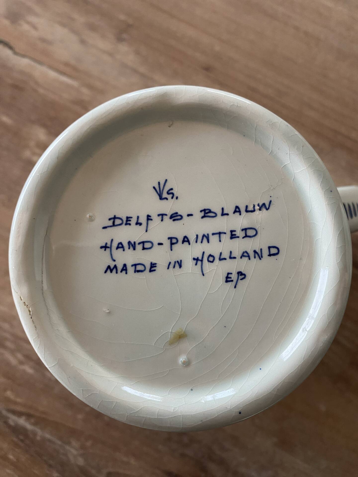 Delft Blue hand-painted cup - Made in Holland (8×12 cm)
