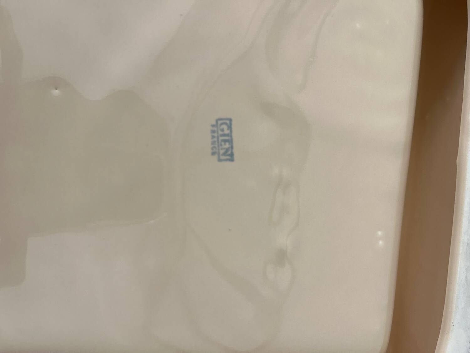 Grand cendrier faïence gien