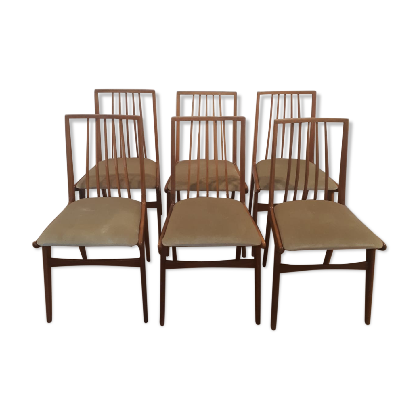 Set of six chairs, Germany, 60s