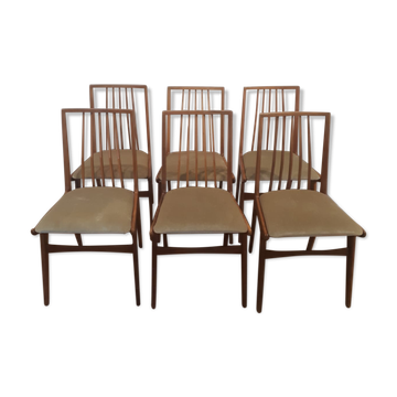 Set of six chairs, Germany, 60s