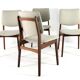 Set of 4 dining chairs 'Overpelt' - mid century dutch design in teak