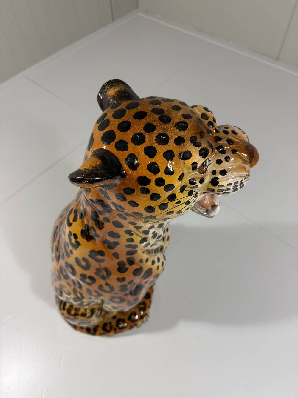 Large Italian ceramic leopard 1970’s