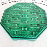 Digoin art deco trivet, vintage French, 1940s
