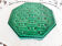 Digoin art deco trivet, vintage French, 1940s