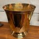 Christofle champagne bucket, gilded metal, twisted model.