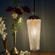 Vintage glass tulip spike pendant (SE11)