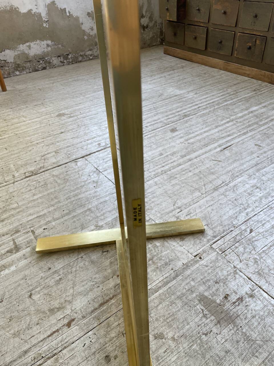 Brass table 1970 Italian lacquer