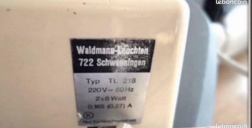 Odette desk lamp wolfgang tuempel 1960 Waldmann light fixture Vintage design