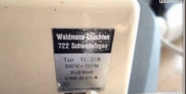 Lampe bureau Odette wolfgang tuempel 1960 Waldmann luminaire ligh design Vintage