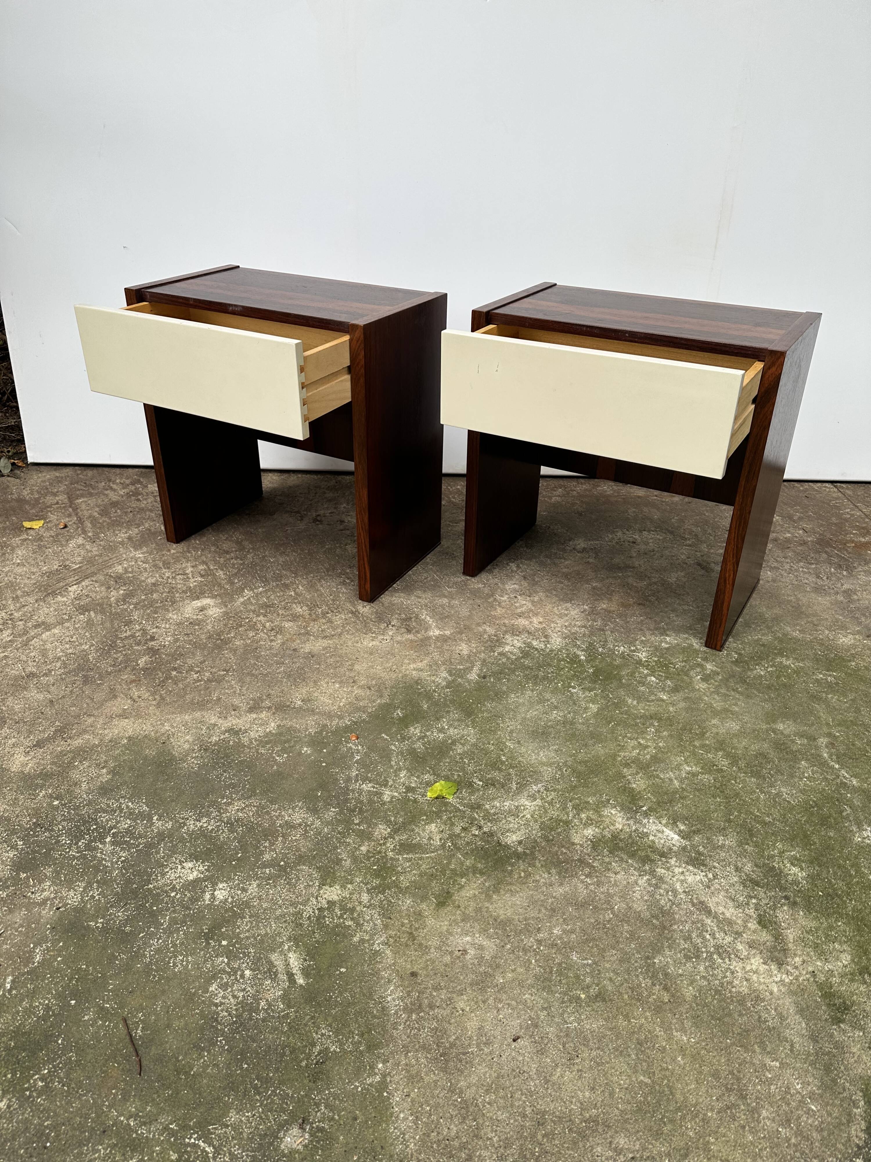 Palissander besides tables Netherlands 1960