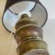 Chic brass lamp and vintage fabric