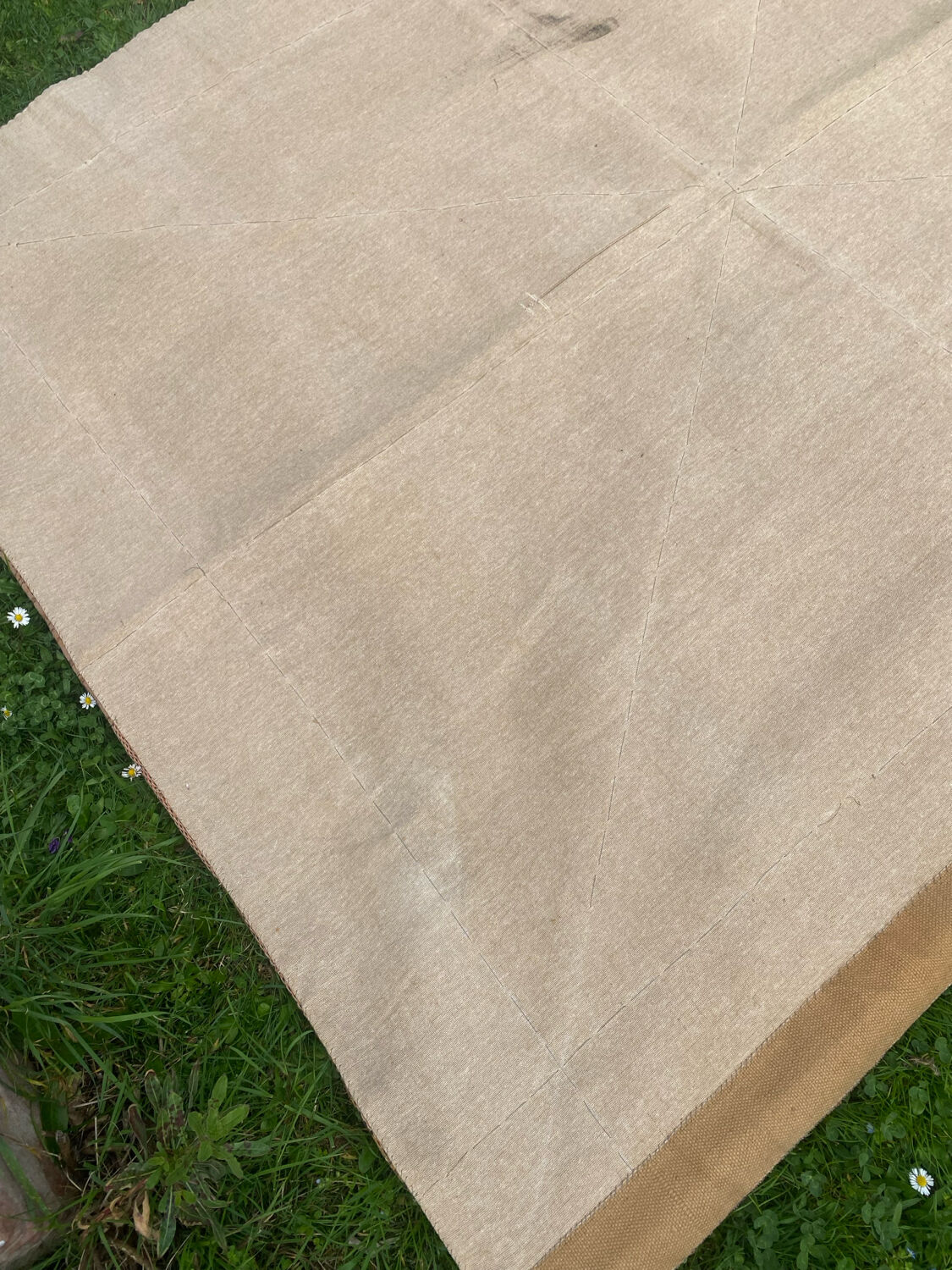 Large Aubusson-style wall tapestry with a musical scene.